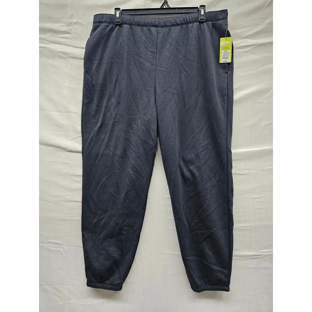 All in Motion Womens Mid Rise Jogger Pants Black Cotton Blend Athletic Size XXL